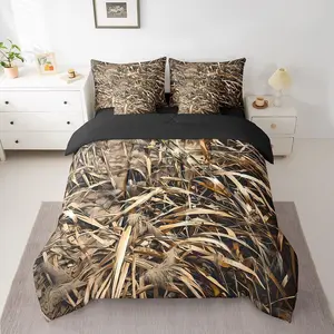 Tree Branches 7 Piece Bedding Set,Kids Botanical Bed in a Bag,Wild Leaf Bed Set Includes Comforter,Sheet Set,Pillowcases & Pillow Covers Breathable Soft Nature Theme Room Decor