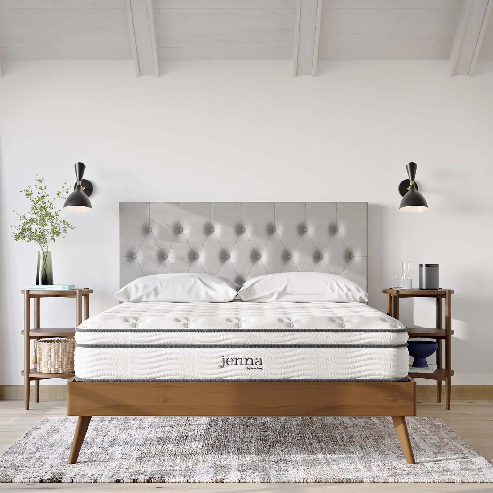 Modway Jenna 10" Innerspring and Foam California King Mattress Modway Jenna 10" Innerspring and Foam California King Mattress