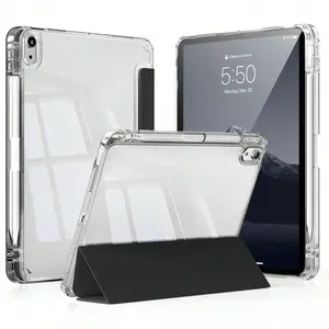 Black Premium Phone Case 1PC Tablet Protective Case Compatible with Ipad Soft Anti-Fall Protection, Ultra-Thin/Smart Stand/Auto-Wake Compatible with Ipad 9.7/10.2/10.9/11/12.9, 10th Gen, Air 11, Air4/5/6, and Galaxy A7/A8/A9+/S6/S7/S8/S9/S9FE/S10+