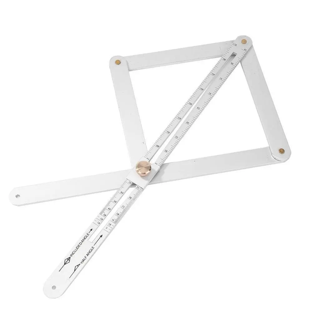 Corner Angle Finder, Diagonal Square Ruler,10-170° Fold Multifunctional Angle Measuring Goniometer Ruler,Stainless Steel Protractor Digital Angle Finder with Scales,Woodworking Measuring Tool