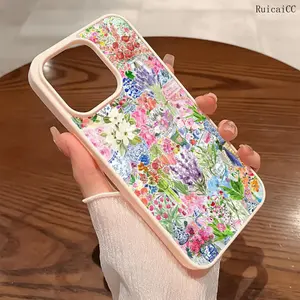 Premium Magnetic Phone Cases for iPhone11/12/13/14/15/16//17/Air/promax/Plus Colorful floral collage y2k cased MagSafe Ready, Anti-Fall, Springtok and Ultra-Thin Design | Perfect for Everyday Use Protector Screen Protector Resistance