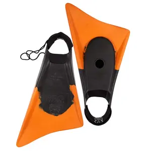 Churchill Makapuu PRO Floating Fins | Comfortable Fit Fins | Tether & Ankle Strap Included | Patented Dolphin Tail Swimfins | Made of 100% Natural Gum Rubber | Swimming, Surfing (Medium)