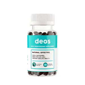 Body Deodorizer Natural Effective Fresh Underarms & Private Area Supplement 30 Capsules Per Bottle with Natural Ingredients