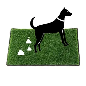 Washable & Reusable Dog Potty Training Mat, Odor-control Artificial Grass Pad, Indoor Puppy Housebreaking Pads for Easy Clean