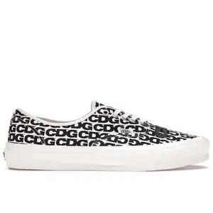 Vans Men's Authentic Comme des Garcons Black Heel Tab (Curved Rubber), from StockX