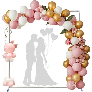 Arch Backdrop Stand,7x4 FT Wedding Square Backdrop Stands for Square Stainless Backdrop Stand for Parties,Wedding,Birthday,Anniversary,Baby Shower,Decoratip