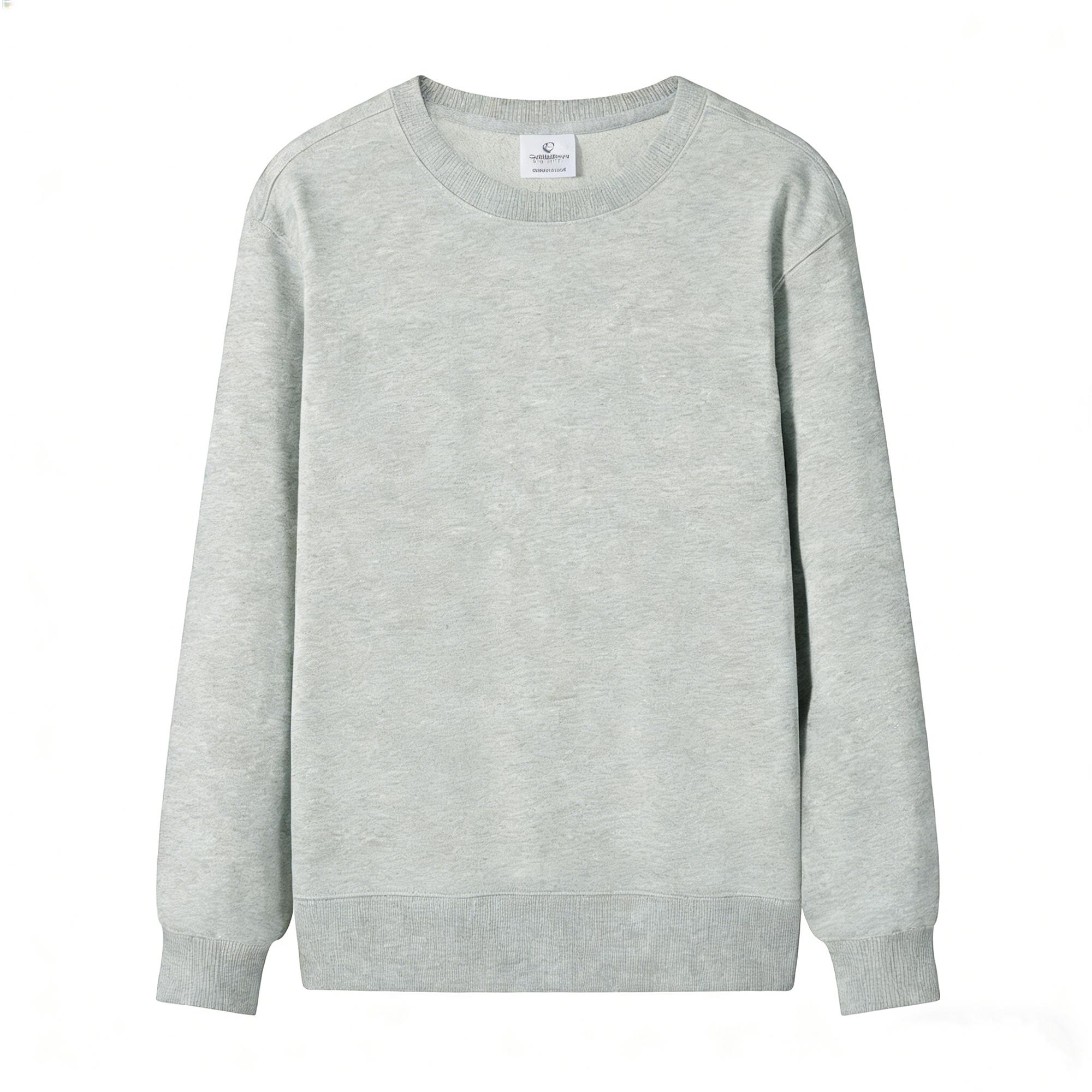 Custom Crewneck Sweatshirt (Standard / Glow-in-the-Dark Options) – Woven & Dyed French Terry Pullover, Ribbed Collar & Cuffs, Personalized Chest Design, Unisex Casual Top 300g