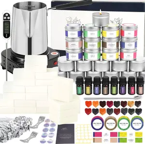 Candle Making Kit,Candle Making Kit with Wax Melter, Complete Candle Making Kit for Adults Beginners, Candle Making Supplies, DIY Arts & Crafts Kits  as Home Decorations