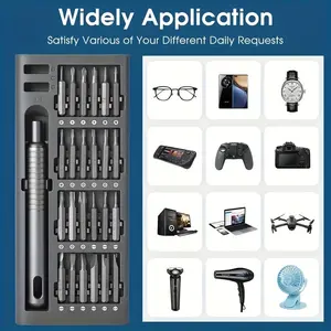 25-In-1 Precision Screwdriver Set, Multi-Functional Repair Tool, Ideal for Phone & Tablet Disassembly, No Charging Required, Various Heads Included