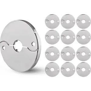 3/4 in. IPS Floor and Ceiling Split Flange Escutcheon for Steel Pipes, Chrome Plated (Pack of 12)
