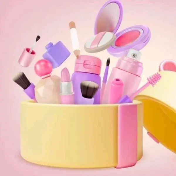 Daily 8-Piece Beauty Box Set, 20-Buck Cosmetic Kit with Powder, All over powder Makeup & Skincare