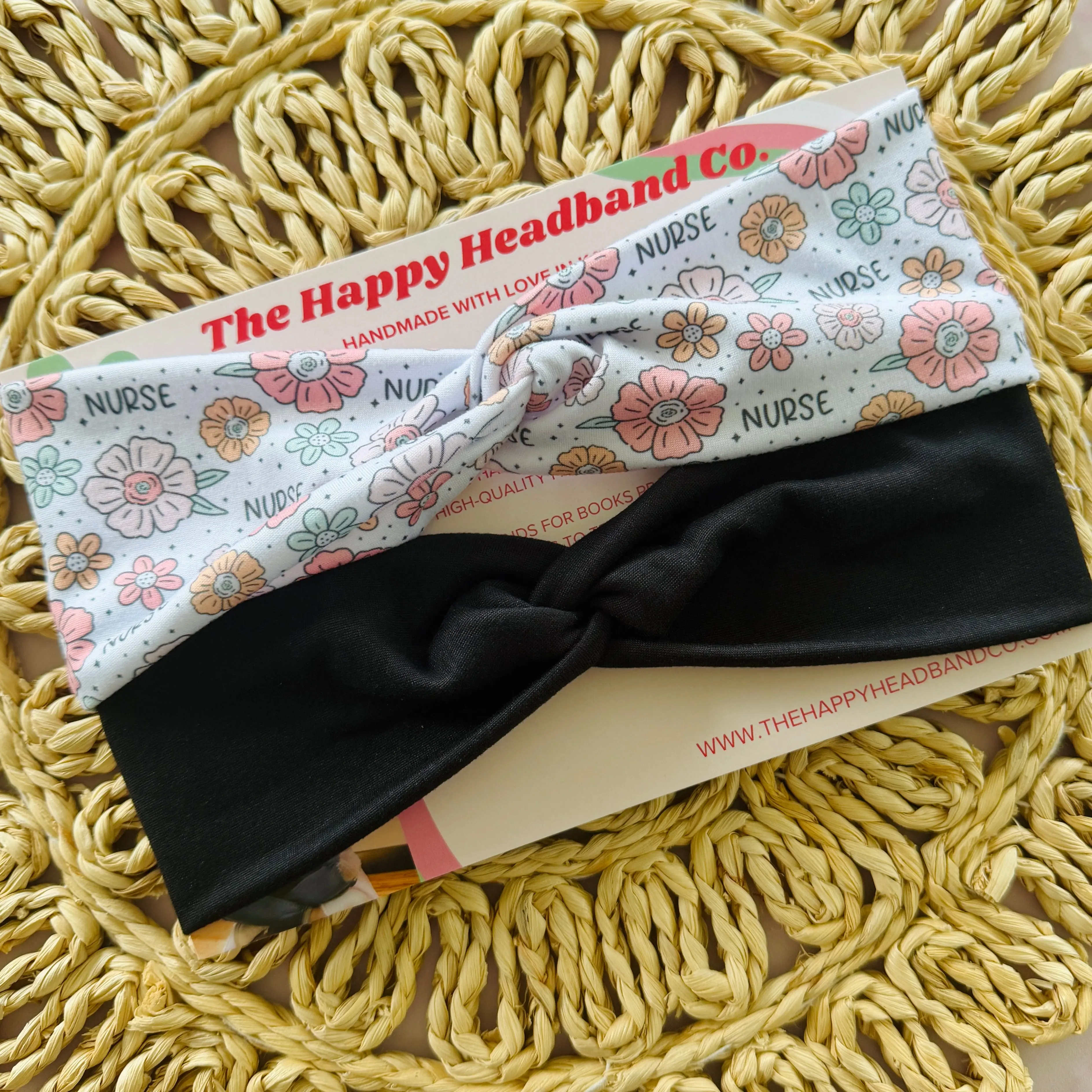 Happy Nurse Set Knotted Headbands