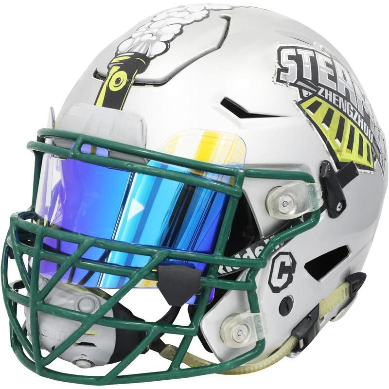 Clear Football Visor for Adults & Youth - Eye Shield with Easy Install Football Visor Clips for Helmet Protection