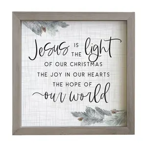 Jesus Is The Light Rustic Frame By Sincere Surroundings