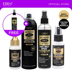EBIN Wonder Lace Bond Supreme Wig Kit with FREE Remover Spray | Maximum Hold, Waterproof, Professional Performance