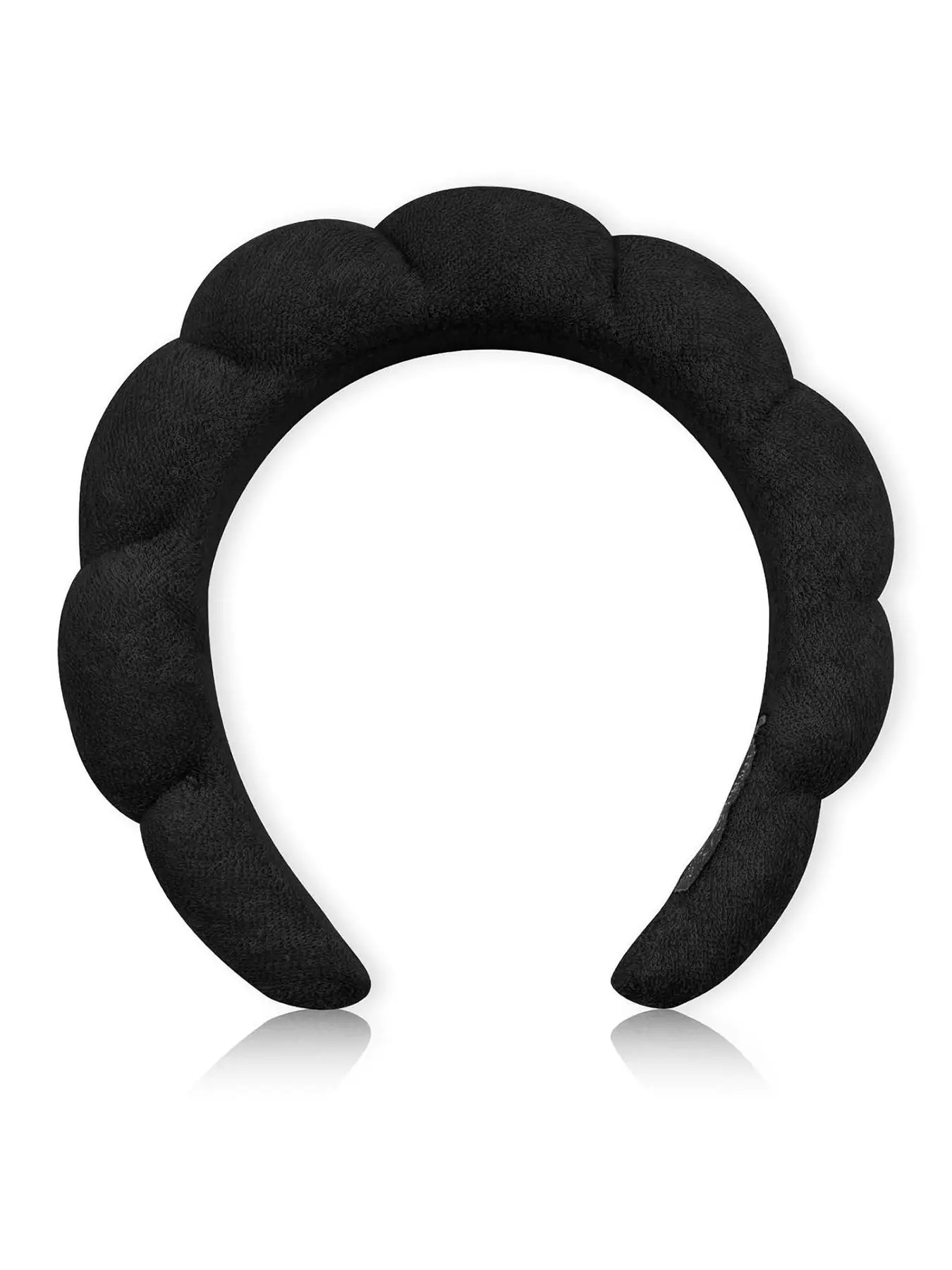Cute Cloud Shaped Hair Hoop, Solid Color Headband, Puffy Headband, Soft Sponge Hair Hoop for Women's Long Hair, Makeup, Hydrotherapy and Skincare, Fas