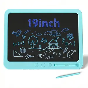 19" Large LCD Writing Tablet for Kids, Blue Erasable Drawing Pad & Learning Board, Portable Mess-Free Doodle Pad Birthday Gift for Boys & Girls 3-12