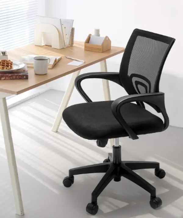 NEO CHAIR BIFMA Cert Swivel Office Computer Desk Gaming Chair - Ergonomic Mid Back, Lumbar Support, Mesh Fabric Cushion, Rolling Wheels, Comfortable Furniture
