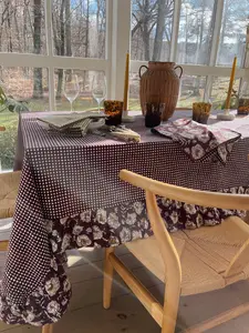 Ruffled Gingham Tablecloth