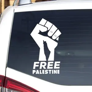 Free Palestine Car Decal, Palestine Car Stickers Self-adhesive vinyl for Window, Metal, Glass & Plastic Surfaces, Single Use