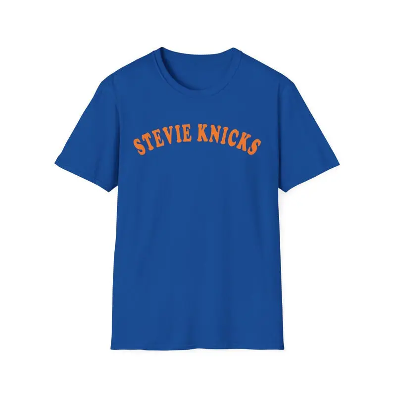 Royal Color Stevie Vintage Basketball Tee, Stevie Hoops Graphic T-Shirt, Stevie New York Inspired Tee, Stevie Retro Sports Shirt, Stevie Fan Style Graphic Tee