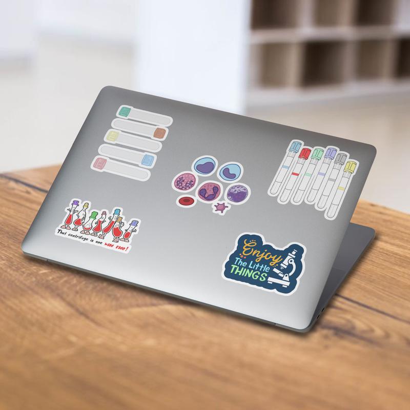 Stickers Pack 20 Pcs Phlebotomy Aesthetic Vinyl Colorful Waterproof Laptop Water Bottle Bumper Car Bike Luggage Guitar Skateboard