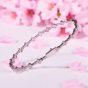Elegant Glam Crystal Bracelet for Women, Sparkling Zircon Jewelry, Perfect Gift for Bridal Shower, Engagement, Special Milestones & Date Night, Trendy Accessory
