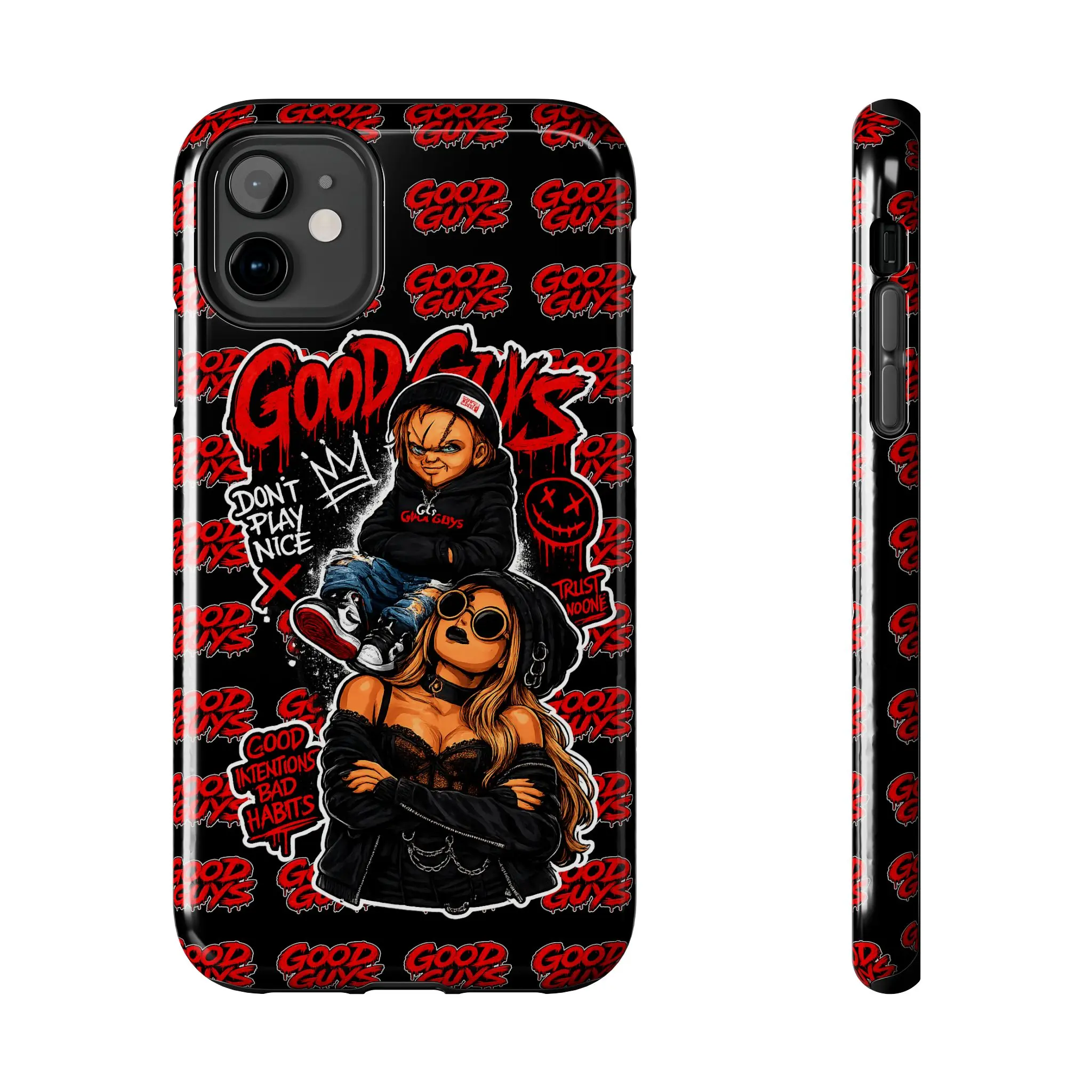 Good Guys Graphic Smartphone Case - Durable Shockproof Polycarbonate Shell, Don’t Play Nice Design, Wireless-Ready Protective Mobile Phone Accessory with Enhanced Protection