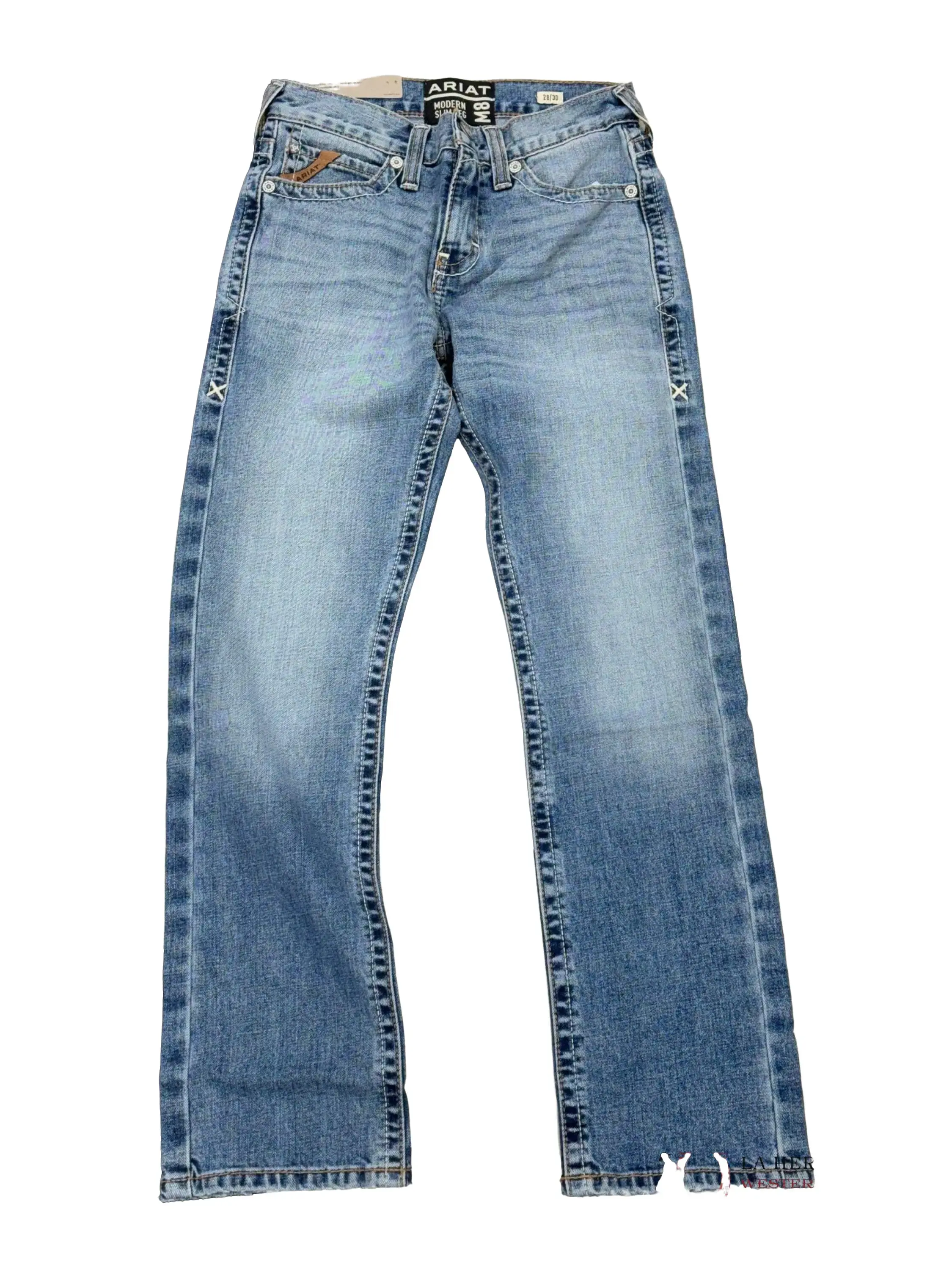 ARIAT Mens Jean Baltmore M8 Modern Fit Slim Leg 10048251 Streetwear Casual Soft Shell Pants for Everyday Wear Beige Denim Trouser with Pocket Comfort Style Durability
