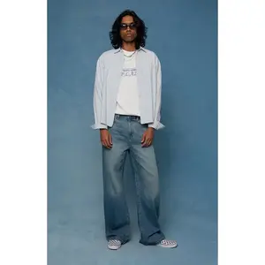 Pacsun Men's Blake Extreme Baggy Jeans Medium Blue Tinted