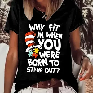 Women's Lettering T-Shirt Compatible for Church Events Short Sleeve Crew Neck Casual Top with God Print Apparel Casual Wear Religious Outfits