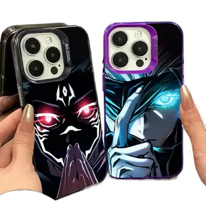 Cool Jujutsu Satoru Gojo Plating Hard Case for iPhone 17 Air 16 15 14 13 12 Pro Max