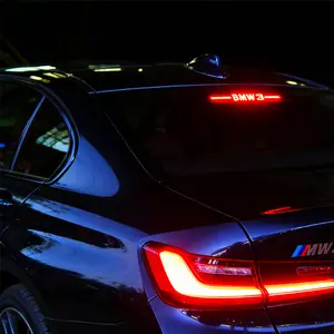 Compatible with BMW 3GT, 5GT, & 6GT: High-Mount Brake Light Panel, M3/M5/7 Series Interior Modification & Decoration, and M-Logo Sticker