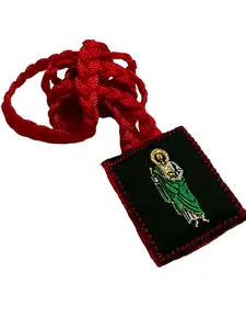St Jude & Our Lady of Guadalupe Rope Scapular Necklace