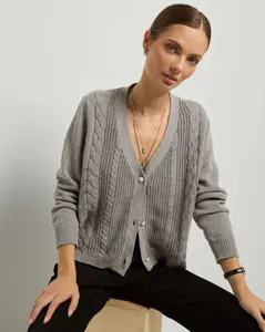 Amethyst Cable Cardigan