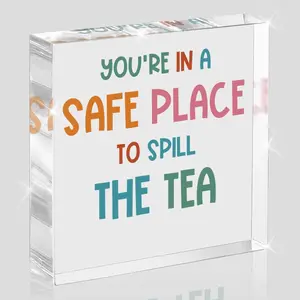 Therapy Office Decor, Therapist Office Decoration Gift, Mental Therapist Gifts School Counselor Gifts for Women Psychology Gift, Cute Humor Counseling Therapy Acrylic Desk Decor, Home Decor, Acrylic Plaque, Signs