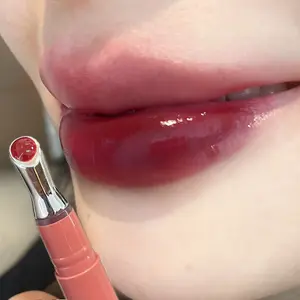 Tinted, Moisturizing, Hydrating lip gloss, glossy and glass-like lips, long-lasting hydration without drying, 2-in-1 moisturizing and lip care, moisturizing, repairs dry lip lines, a must-have gift for Mother's Day and Valentine's Day, Tinted lip oil
