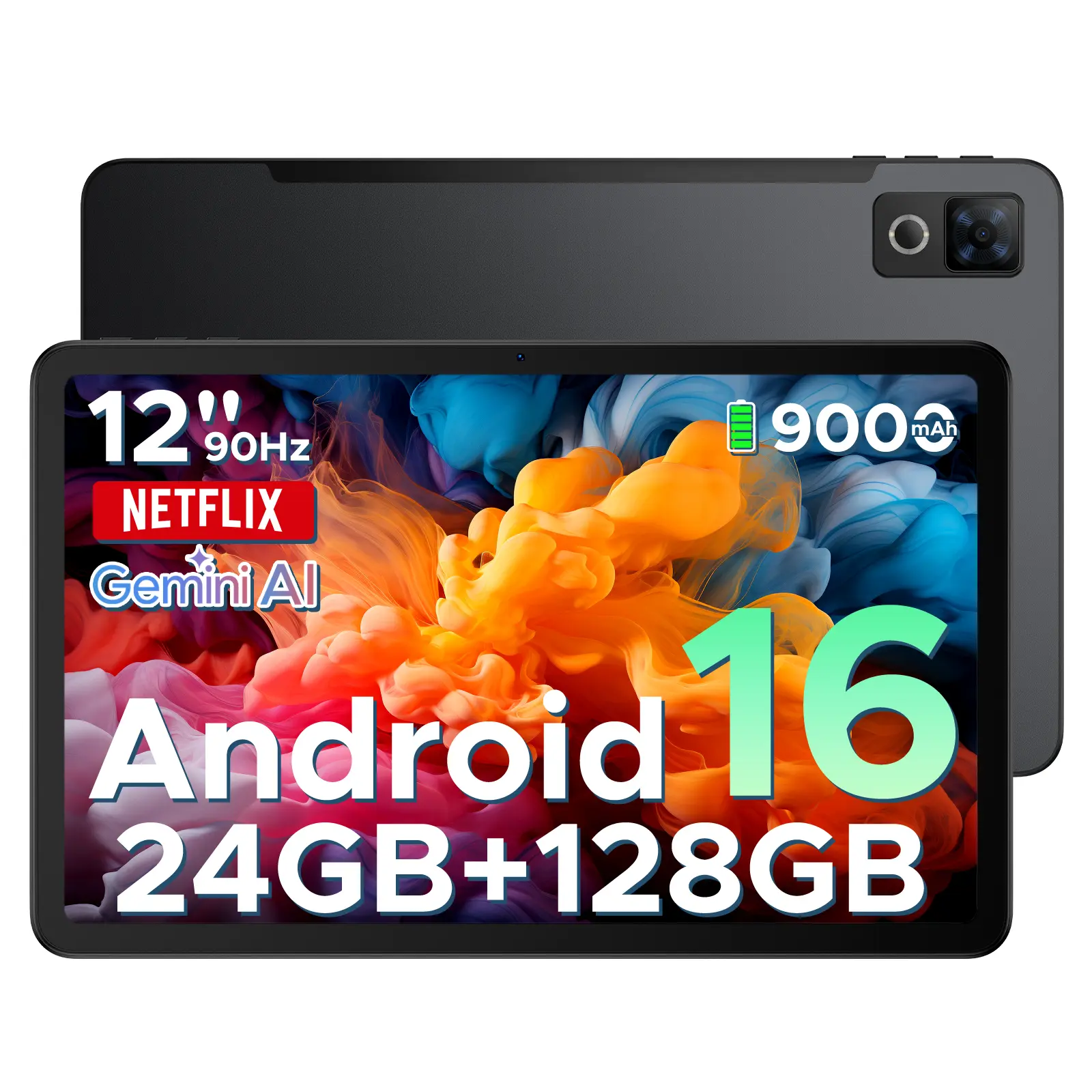 DOOGEE U12 Android 16 Tablet,12 inch Tablet with Gemini AI,24GB+