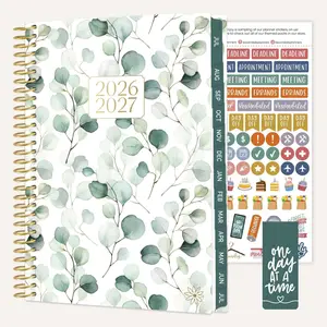 2026-27 Soft Cover Planner, 5.5" x 8.25" | Boho Greenery