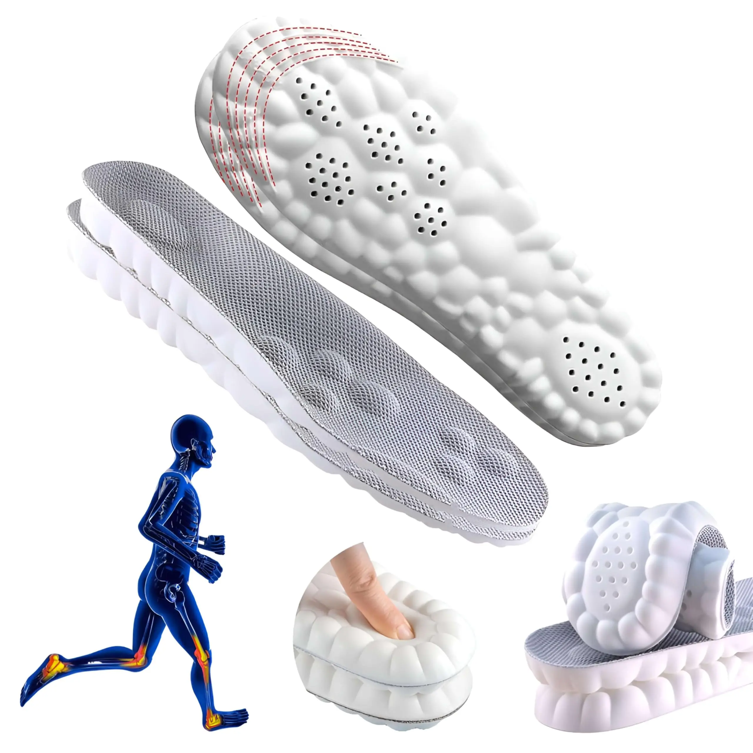 Cloud Soles for Men and Women Men's Comfortble Shoe Steppers Insoles Sole Inserts Memory Foam Insoles for Women