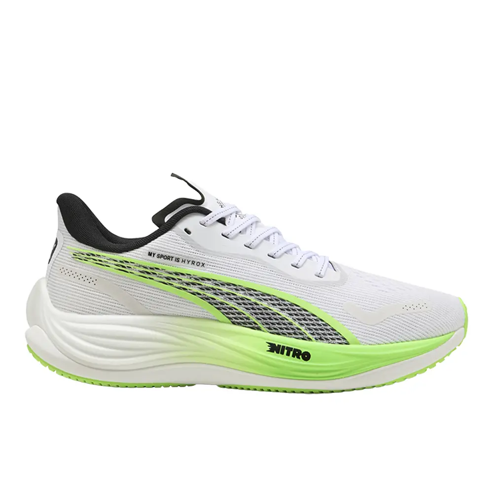 PUMA Mens X Hyrox Velocity Nitro 3 Running Sneakers Shoes - White