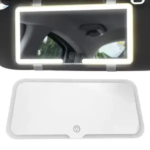 1pcs LED Car Sun Visor Vanity Mirror Car Vanity Mirror with 3 Light Modes Rechargeable Cosmetic Mirror auto Makeup Mirror,Car Essentials