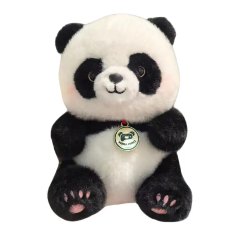 Panda Prince Panda Plush Toy, Cute Cartoon Look, Huggable Stuffed Animal, Comes With Brand Badge, Soft Comfortable Texture, Perfect Gift Choice, Ideal For Collectors & Fans, High-Quality Craftsmanship