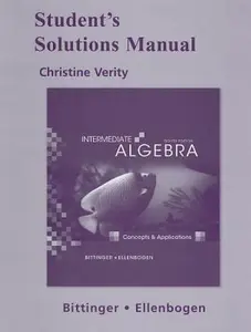 USED-Intermediate Algebra: Concepts & Applications by Marvin L. Bittinger (Paperback)
