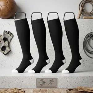 2 Pairs Over The Knee Baseball Socks for Men Women Boys Girls - High Football Softball Sport Extra Long Socks, Durable Breathable Cushioned Athletic Socks Perfect for Running Training Outdoor Activities Comfortable Team Sports Accessories