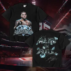 Fight For Tee - UFC318 Dustin " The Diamond" Poirier Paid In Full Oversize Vintage T-Shirt Vintage 90s Style Unisex Oversize Boxing MMA Fighter Tee Gift for Fans Her Him 100% Cotton DTG Printed