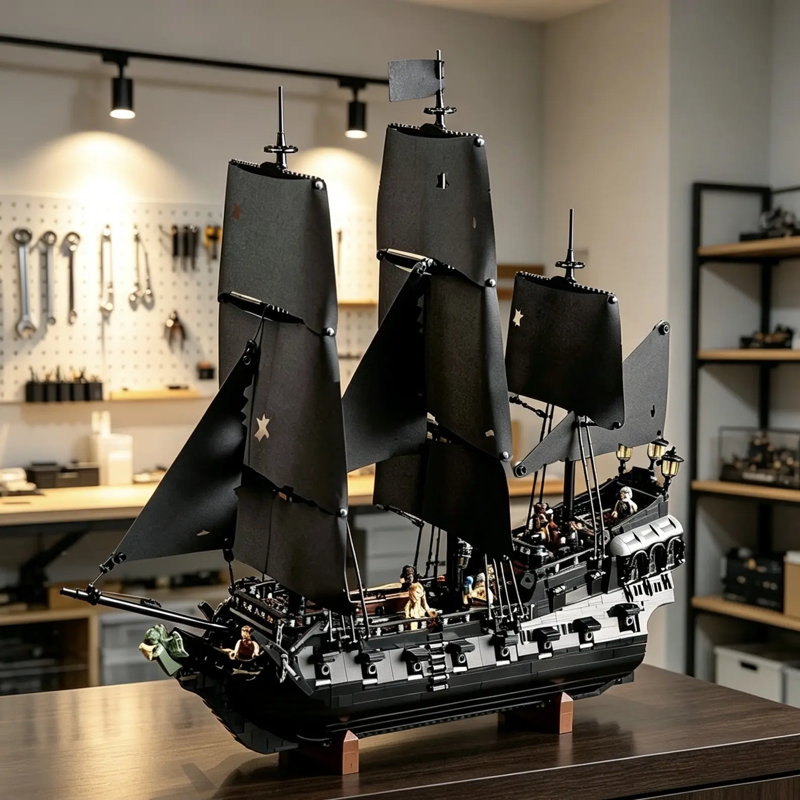 25.5 Inches High Ship Model, 2800+ Pieces Ship Building Blocks - Pretend Play Adventure Toy for Boys & Girls, 18+, - Gift Idea for Birthdays