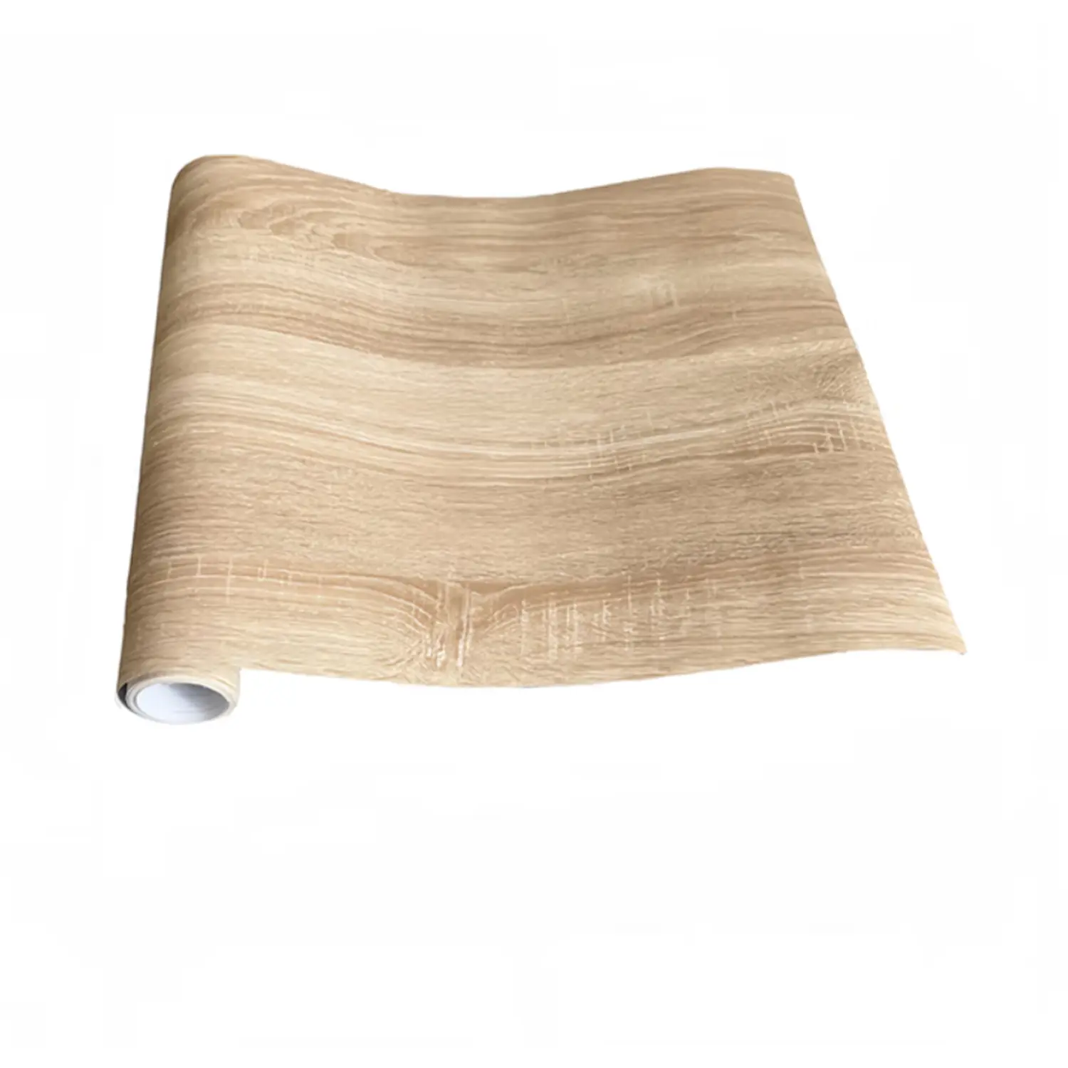 PVC Waterproof Self-Adhesive Wallpaper Roll, Vinyl Decorative Film for Furniture & Cabinets, Wood Grain Design for Home Decoration