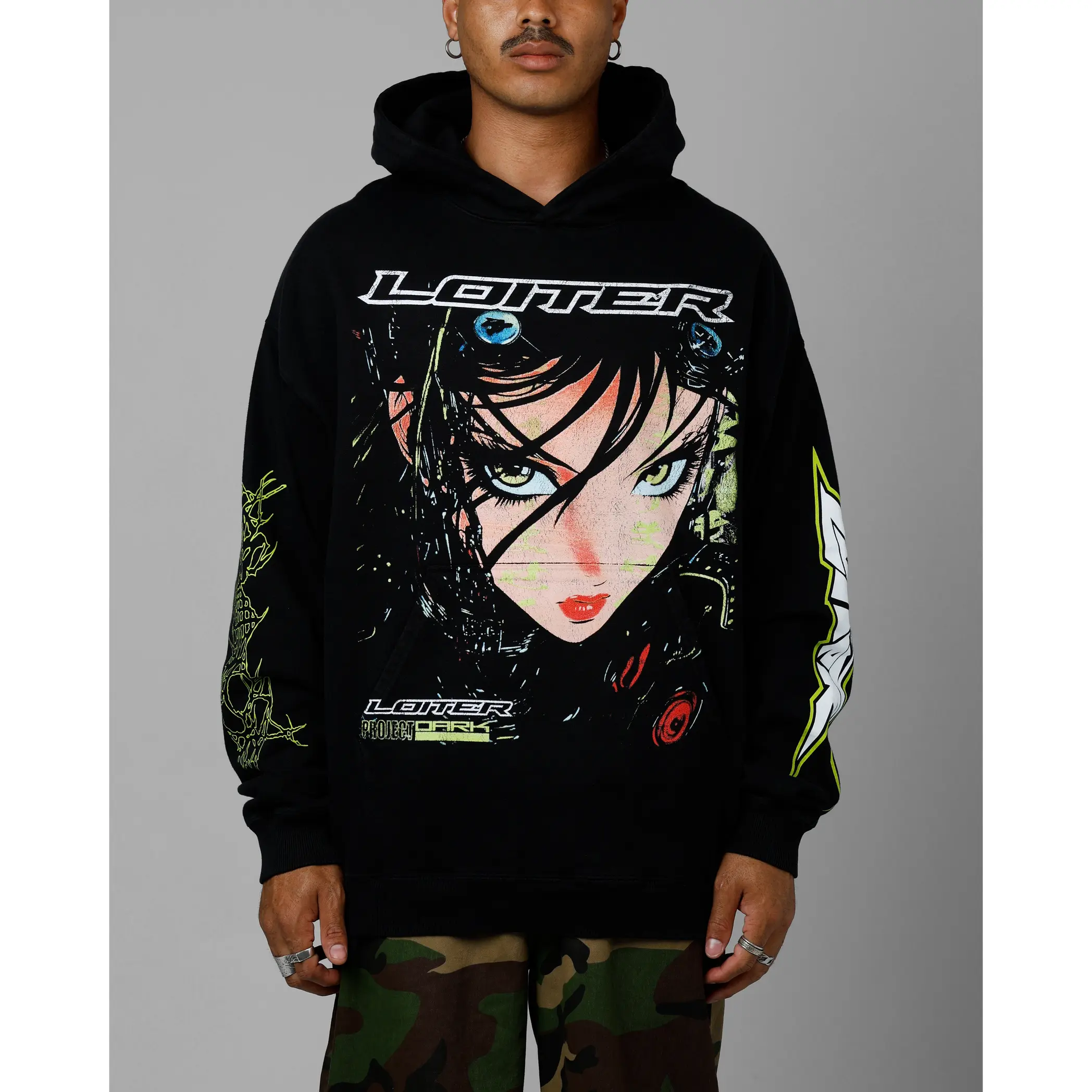 Loiter Project Dark Premium Hoodie Black