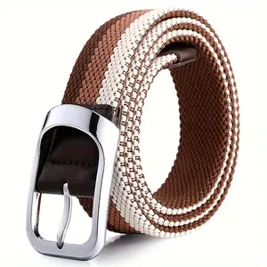 Three-Color Golf Elastic Belt, Unisex High-Quality Casual Pants Belt.